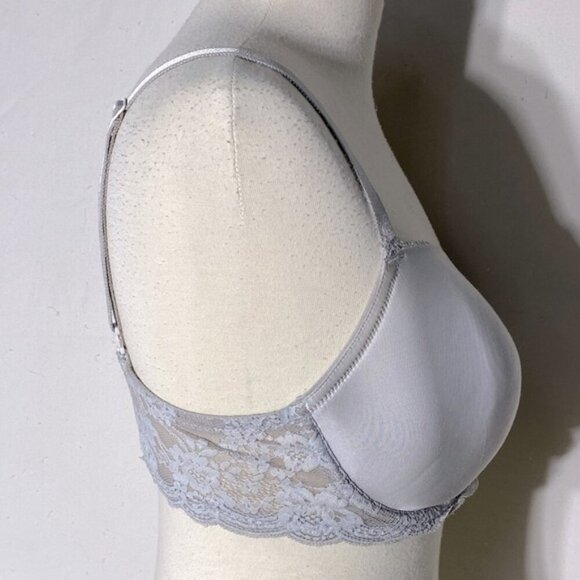 5/$25 Victoria’s Secret Light Grey Dream Angels Lined Demi Bra 34DDD/34F - Picture 6 of 13